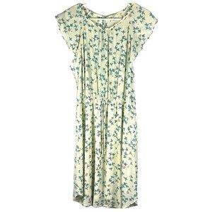 Le Lis flutter sleeve blossom print lined midi flowy dress Sz L